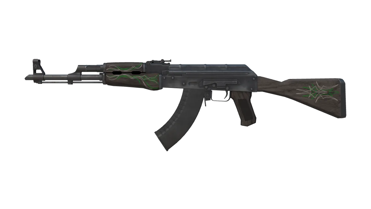 AK-47 | Emerald Pinstripe (Factory New) — Dust II light, front