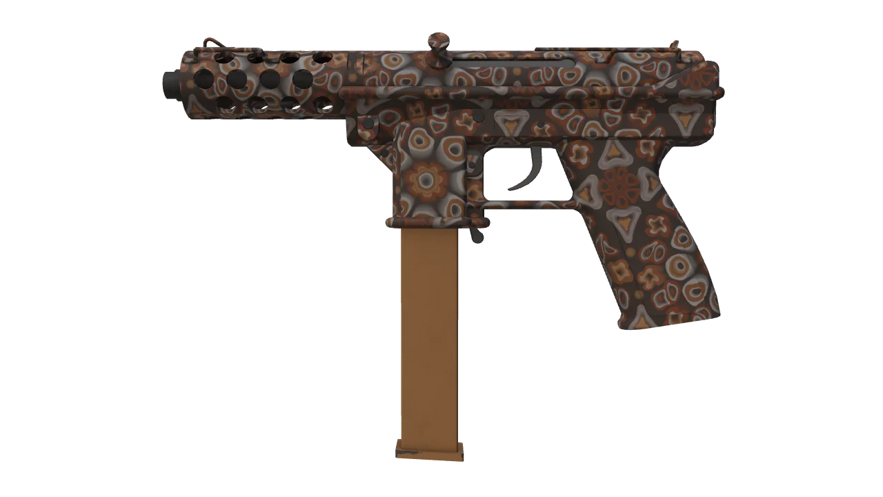 Tec-9 | Orange Murano (Factory New) — Dust II light, front