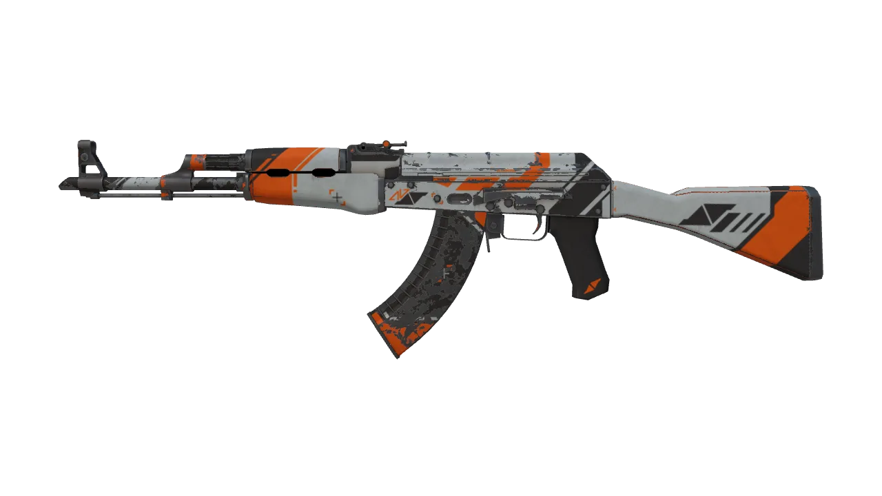 AK-47 | Asiimov (Battle-Scarred) — Dust II light, front
