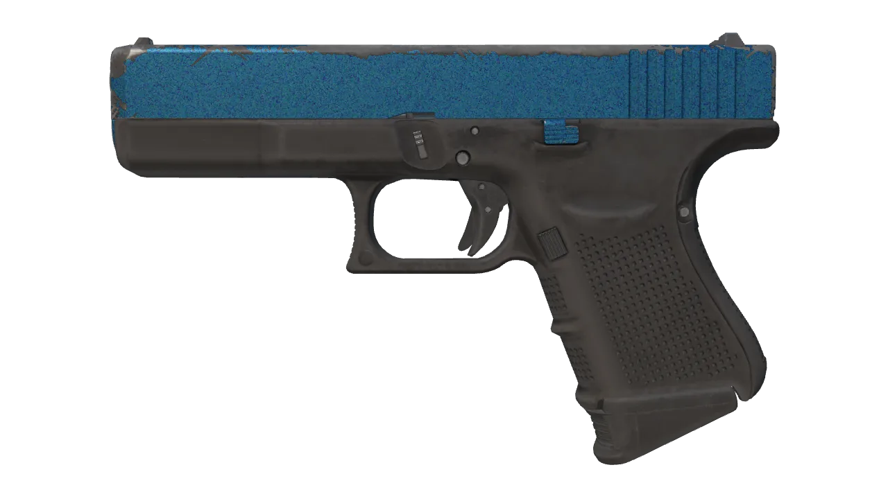 Glock-18 | Twilight Galaxy (Field-Tested) — Dust II light, front
