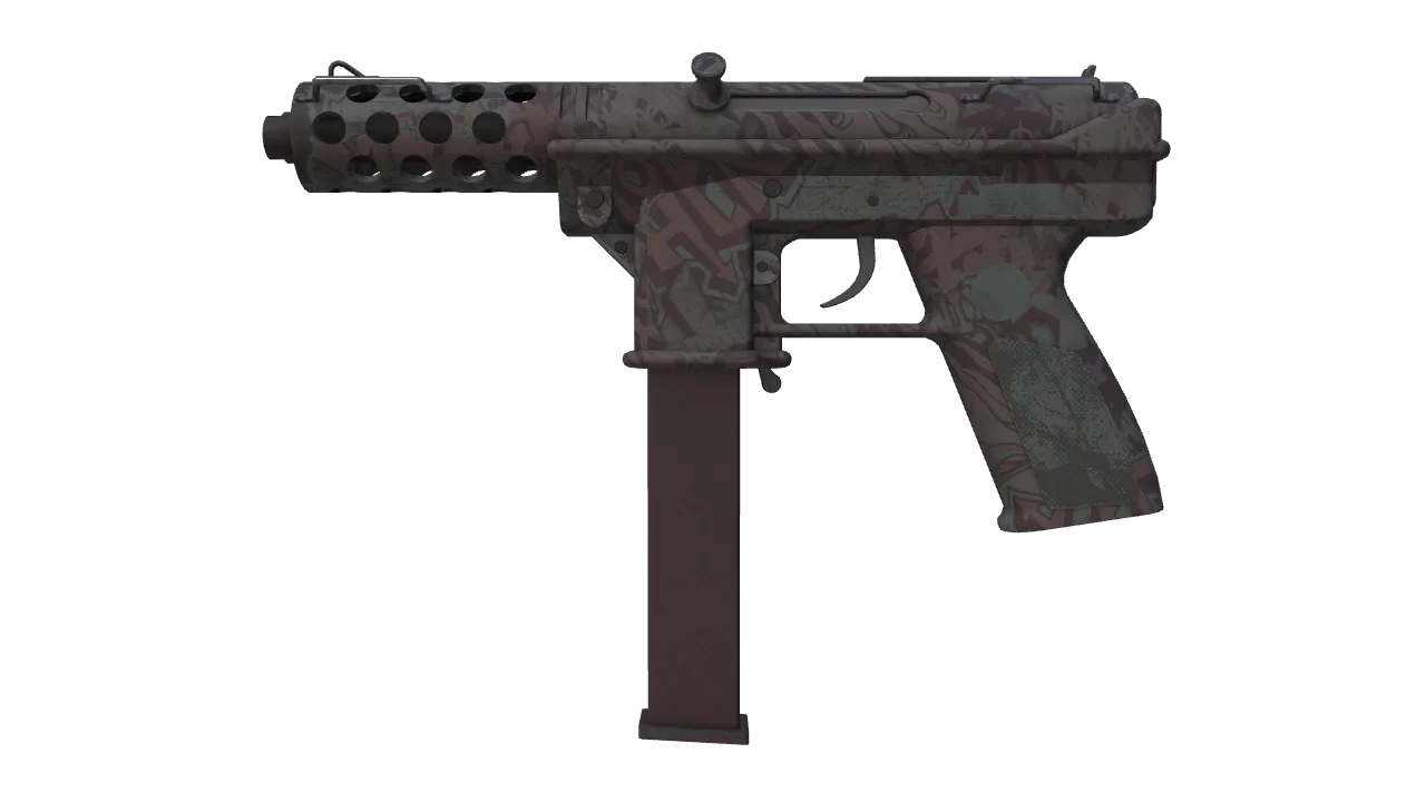 Tec-9 | Phoenix Chalk (Minimal Wear) — Dust II light, front