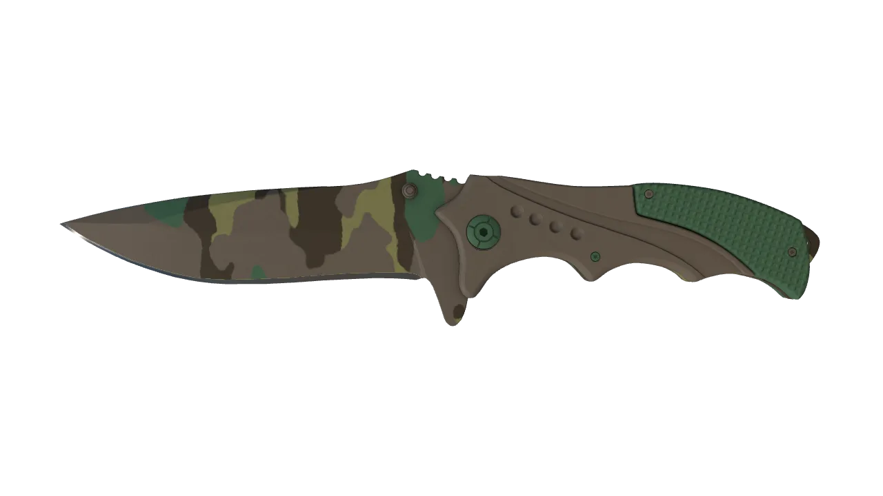 StatTrak™ ★ Nomad Knife | Boreal Forest (Factory New) — Dust II light, front