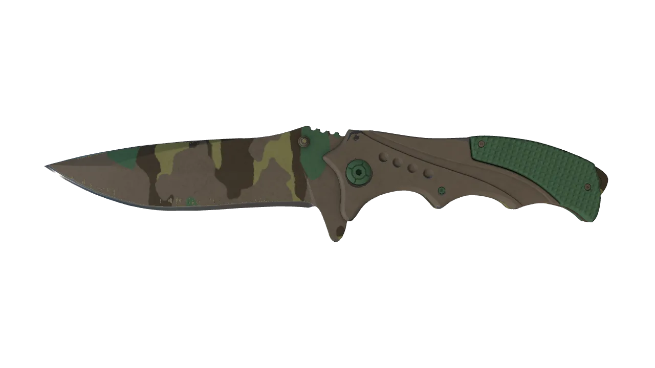 StatTrak™ ★ Nomad Knife | Boreal Forest (Field-Tested) — Dust II light, front