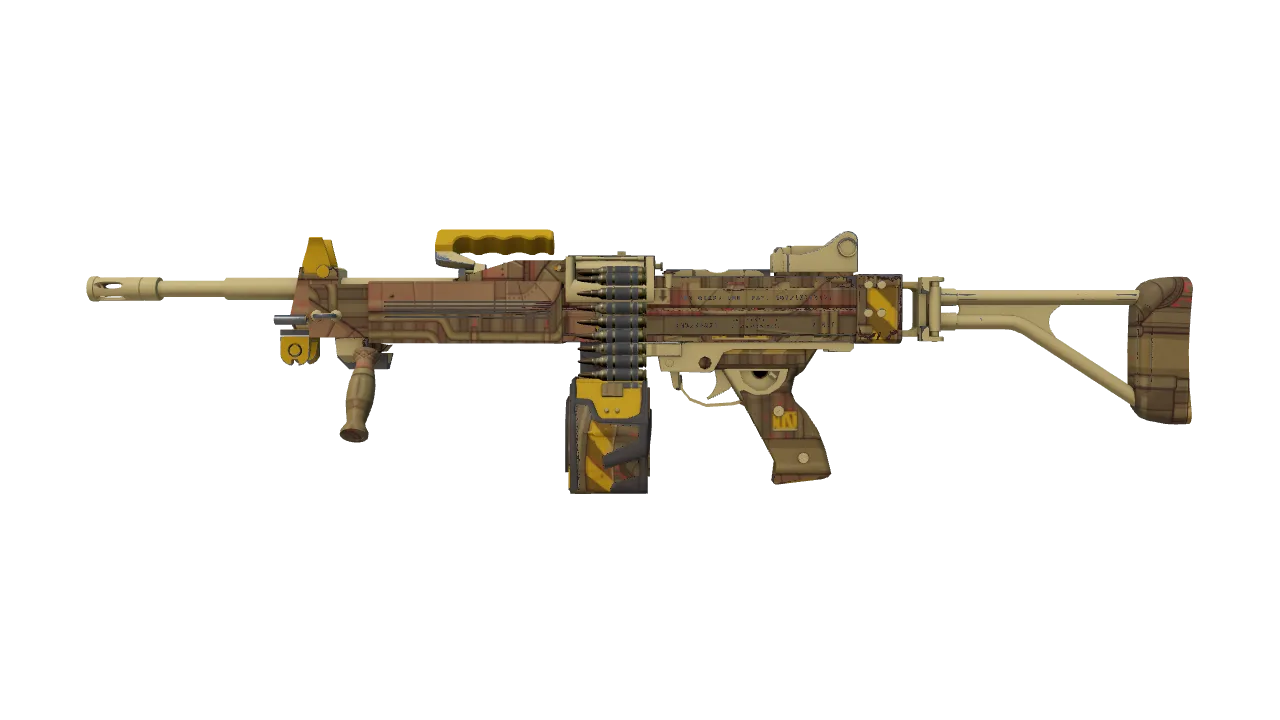Negev | Bulkhead (Factory New) — Dust II light, front
