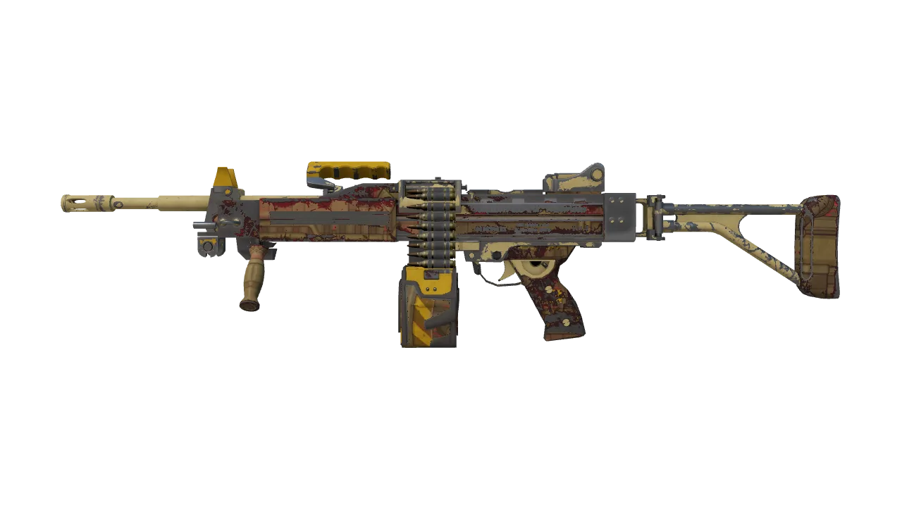 Negev | Bulkhead (Well-Worn) — Dust II light, front