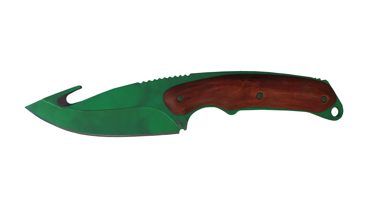 Gut Knife | Gamma Doppler (Emerald) seed #387, front