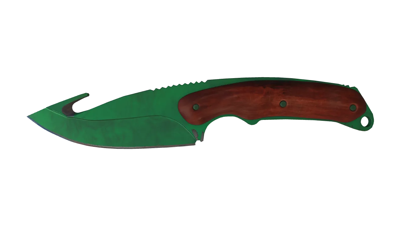 Gut Knife | Gamma Doppler (Emerald) seed #604, front