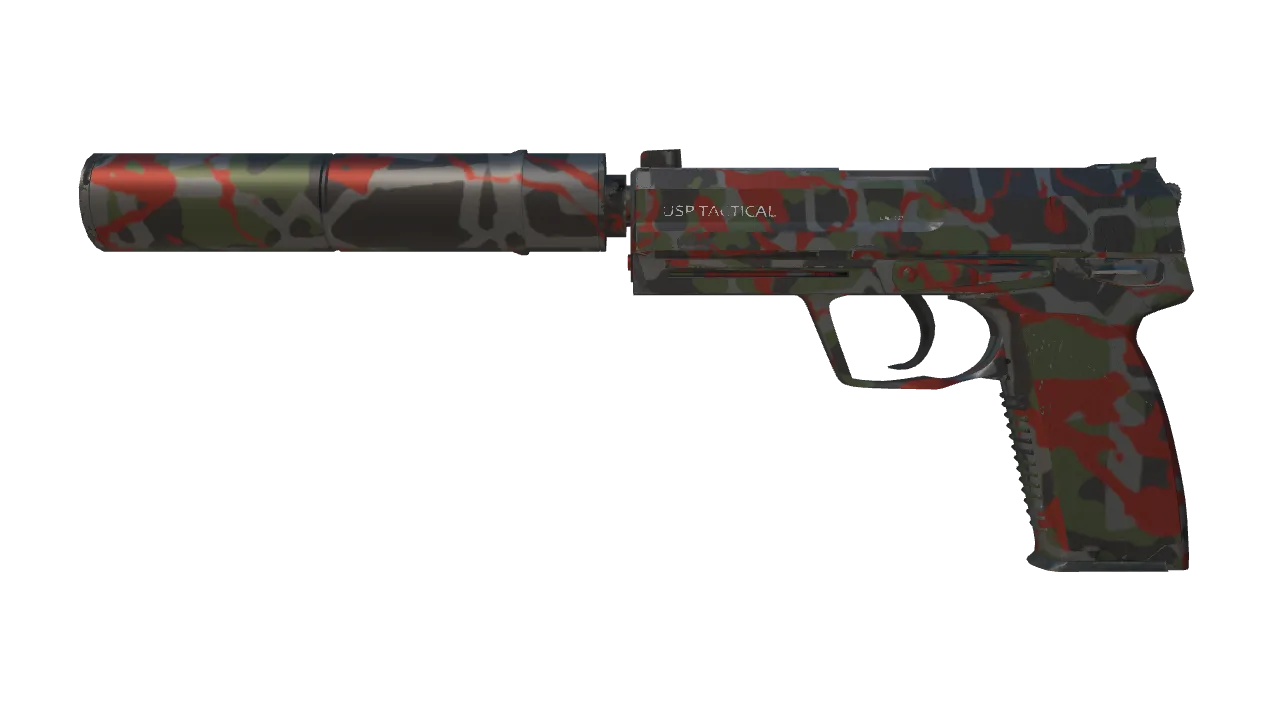 USP-S | Serum (Minimal Wear) — Dust II light, front