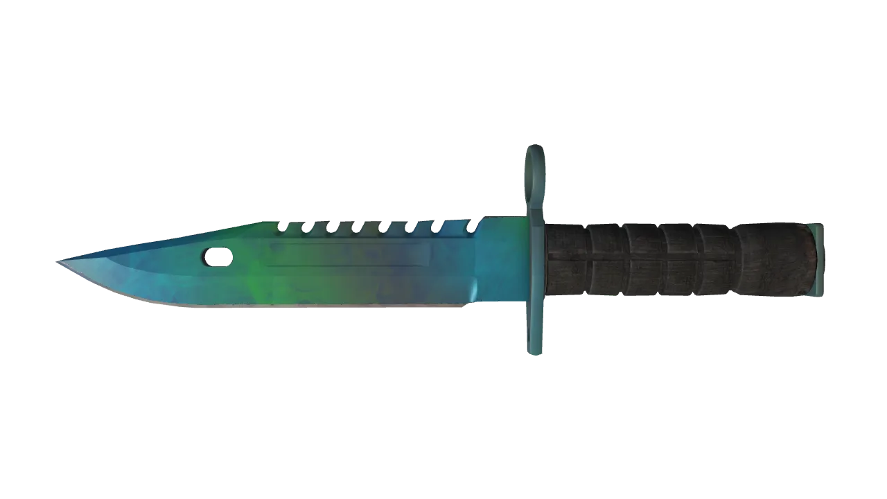 ★ M9 Bayonet | Gamma Doppler (Phase 3) (Factory New) — Dust II light, front