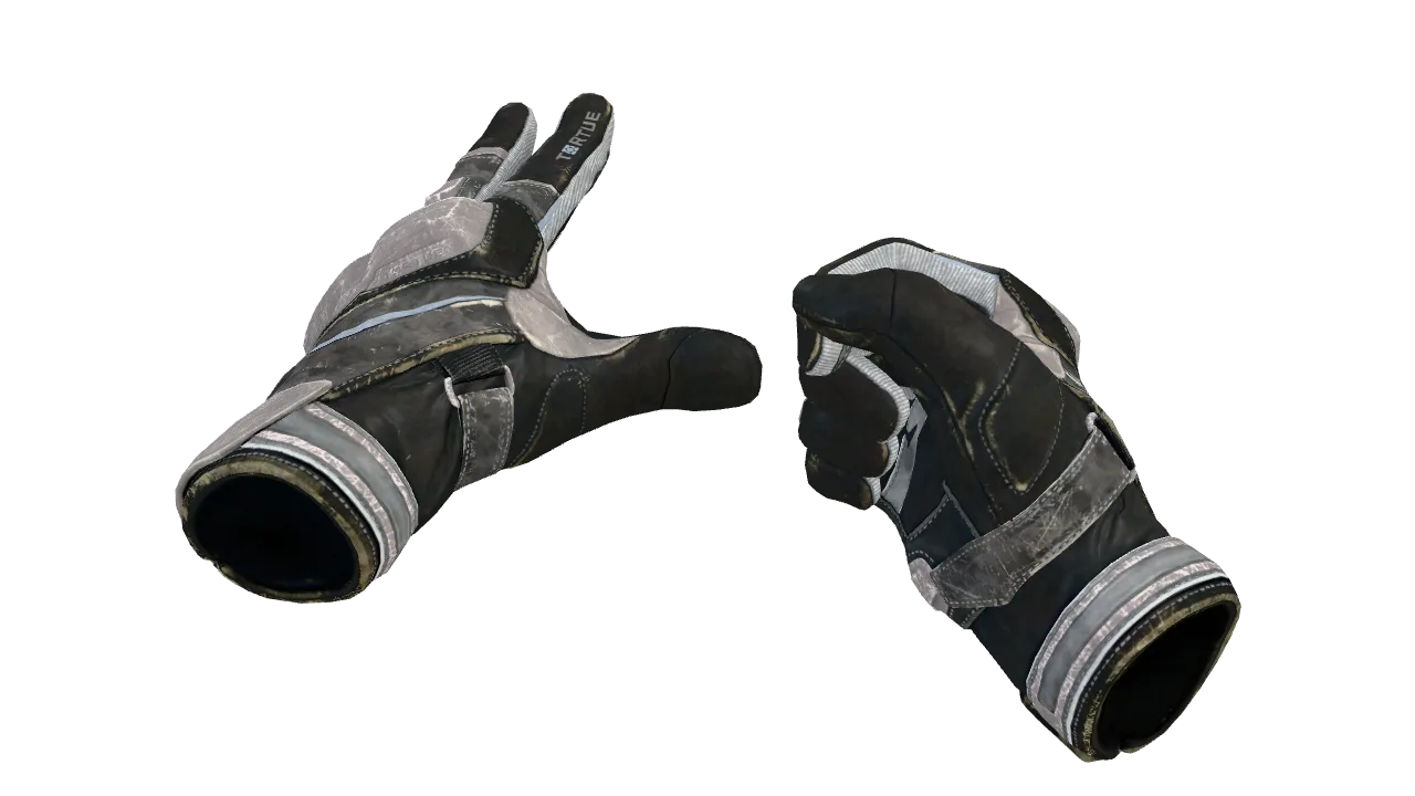 ★ Moto Gloves | Smoke Out (Well-Worn) — Dust II light, front