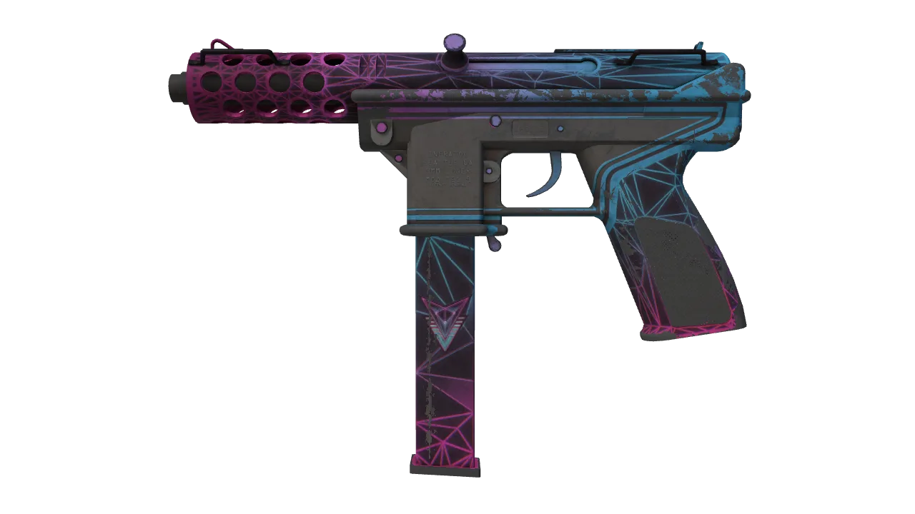 StatTrak™ Tec-9 | Decimator (Battle-Scarred) — Dust II light, front