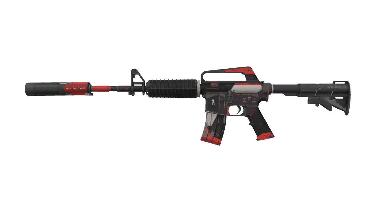 M4A1-S | Cyrex (Well-Worn) — Dust II light, front