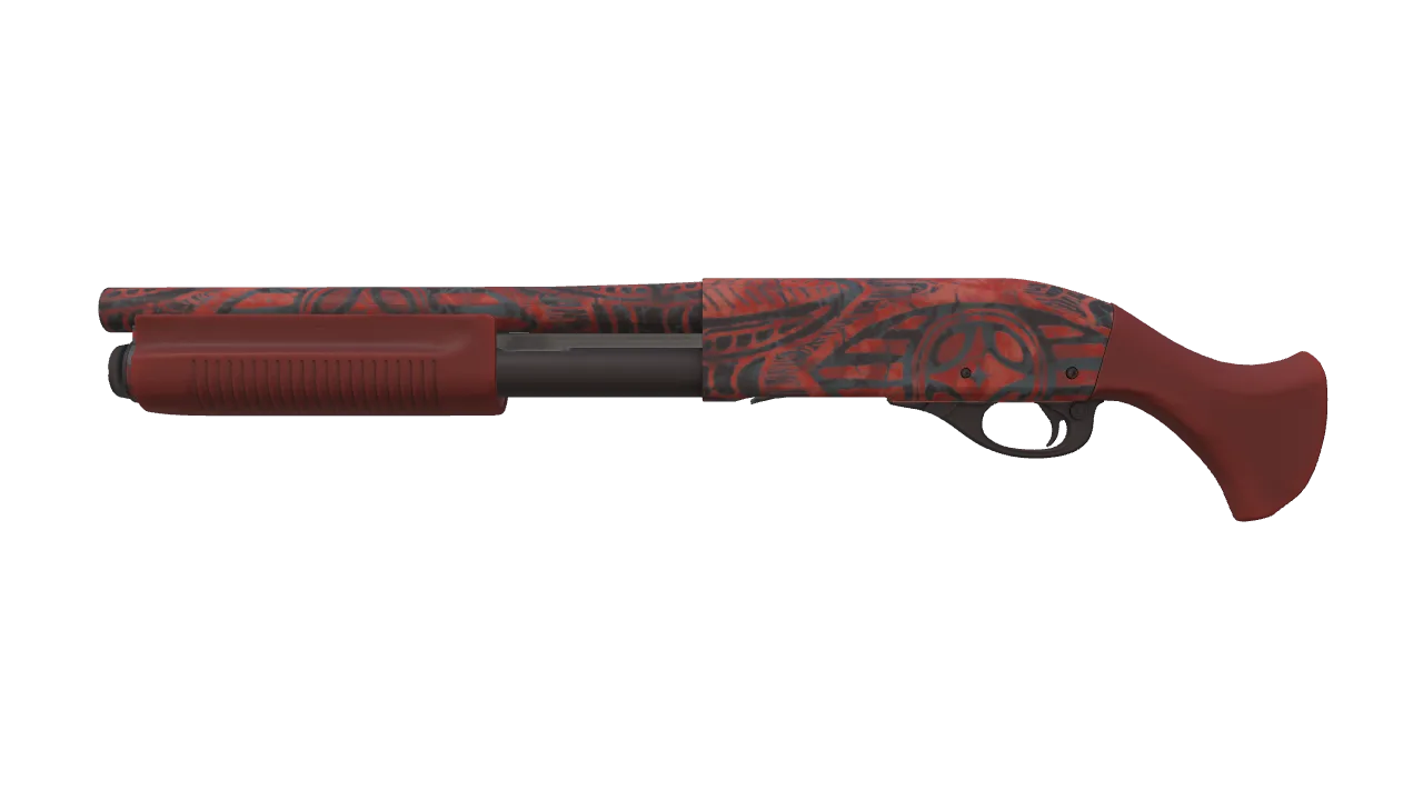 Sawed-Off | Crimson Batik (Factory New) — Dust II light, front