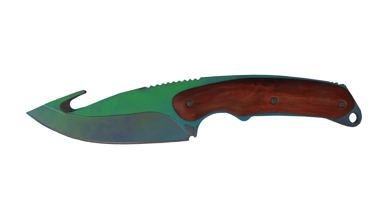 ★ Gut Knife | Gamma Doppler (Phase 3) (Minimal Wear) — Dust II light, front