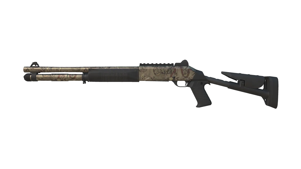 XM1014 | Charter (Factory New) — Dust II light, front