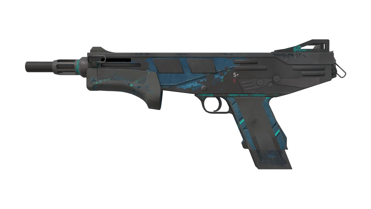 Souvenir MAG-7 | Cobalt Core (Battle-Scarred) — Dust II light, front