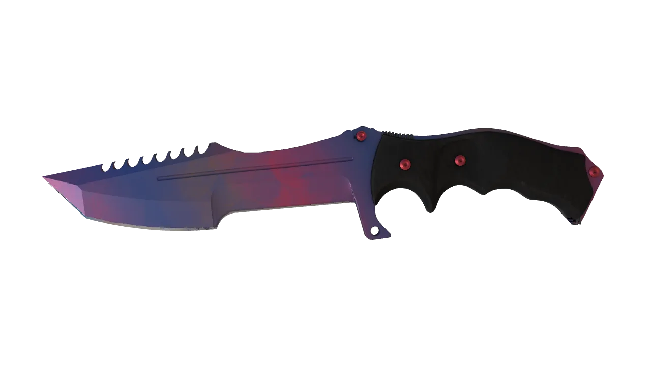 ★ Huntsman Knife | Doppler (Phase 1) (Factory New) — Dust II light, front