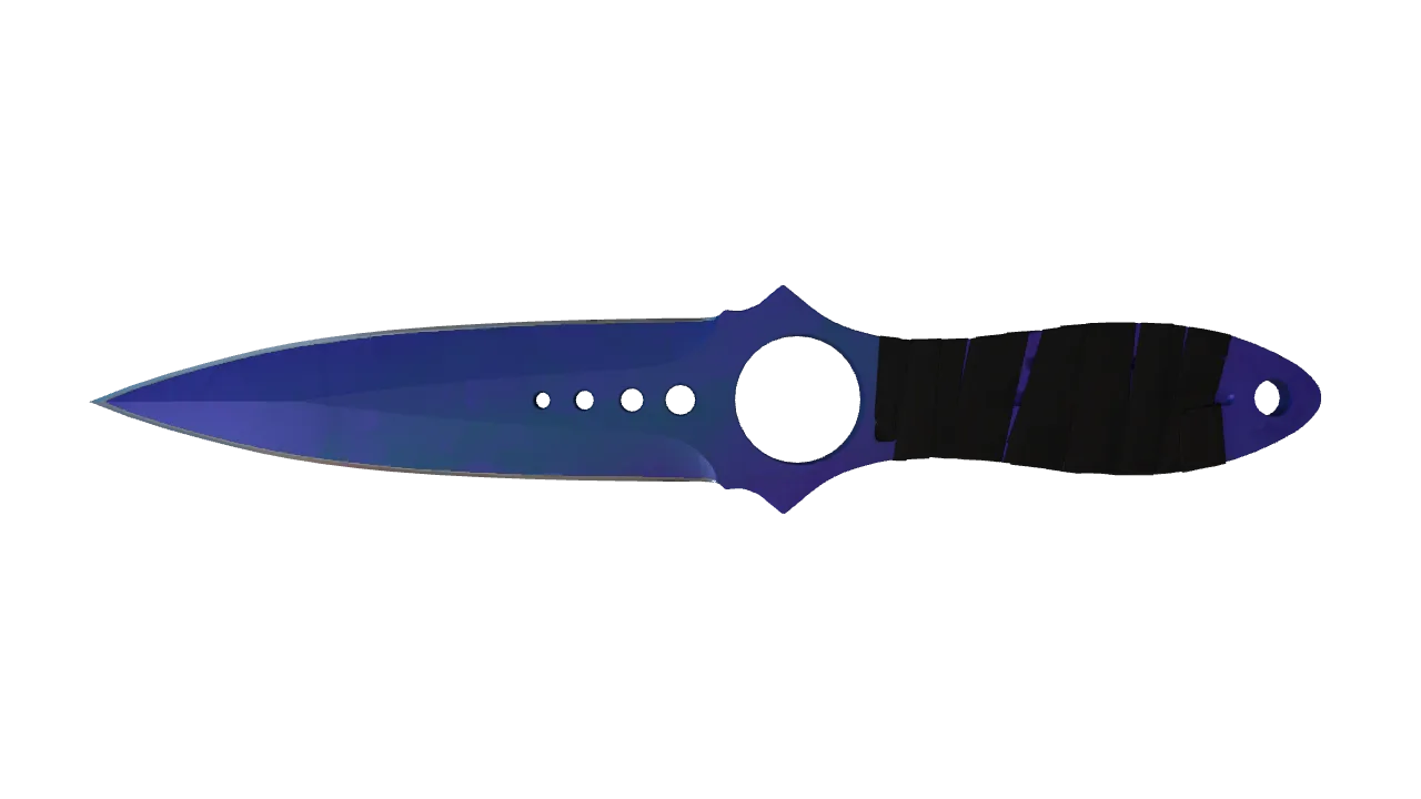 Skeleton Knife | Doppler (Sapphire) seed #107, front