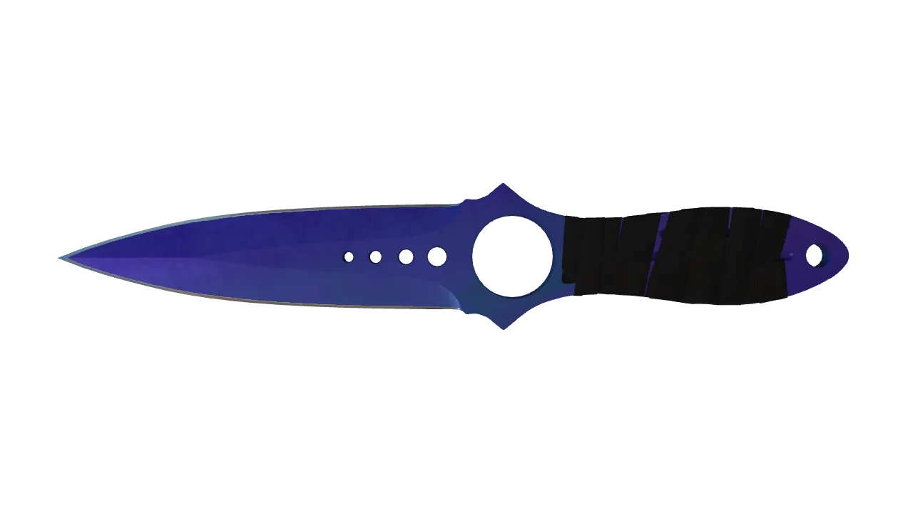 Skeleton Knife | Doppler (Sapphire) seed #147, front