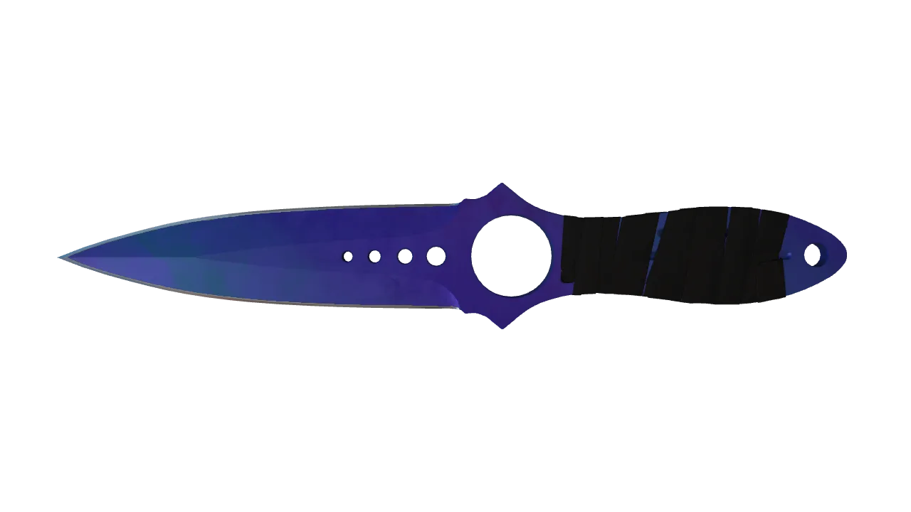 Skeleton Knife | Doppler (Sapphire) seed #165, front