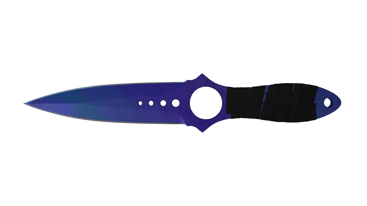Skeleton Knife | Doppler (Sapphire) seed #171, front