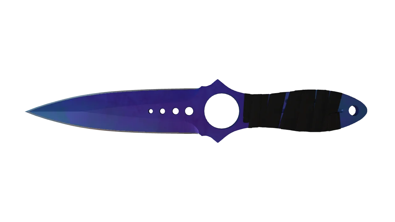 Skeleton Knife | Doppler (Sapphire) seed #199, front