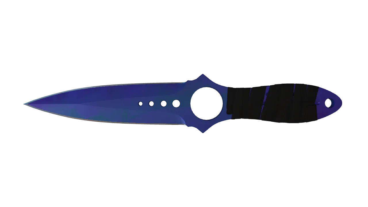 Skeleton Knife | Doppler (Sapphire) seed #208, front