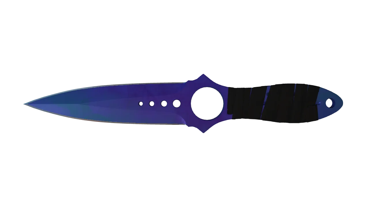 Skeleton Knife | Doppler (Sapphire) seed #215, front