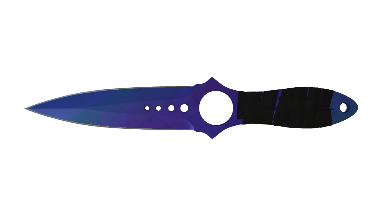 Skeleton Knife | Doppler (Sapphire) seed #236, front