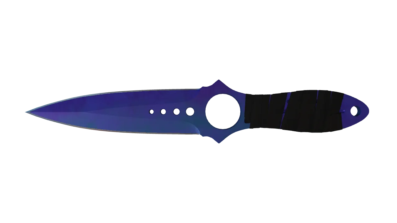 Skeleton Knife | Doppler (Sapphire) seed #242, front