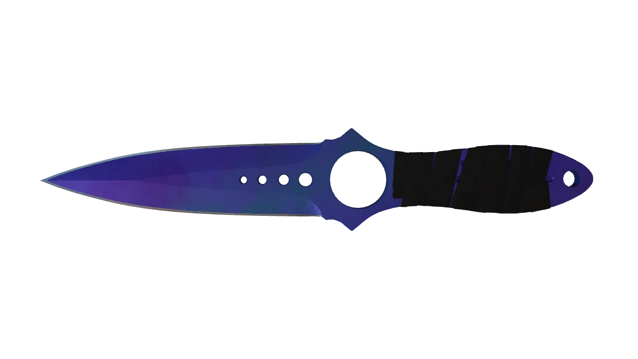 Skeleton Knife | Doppler (Sapphire) seed #244, front