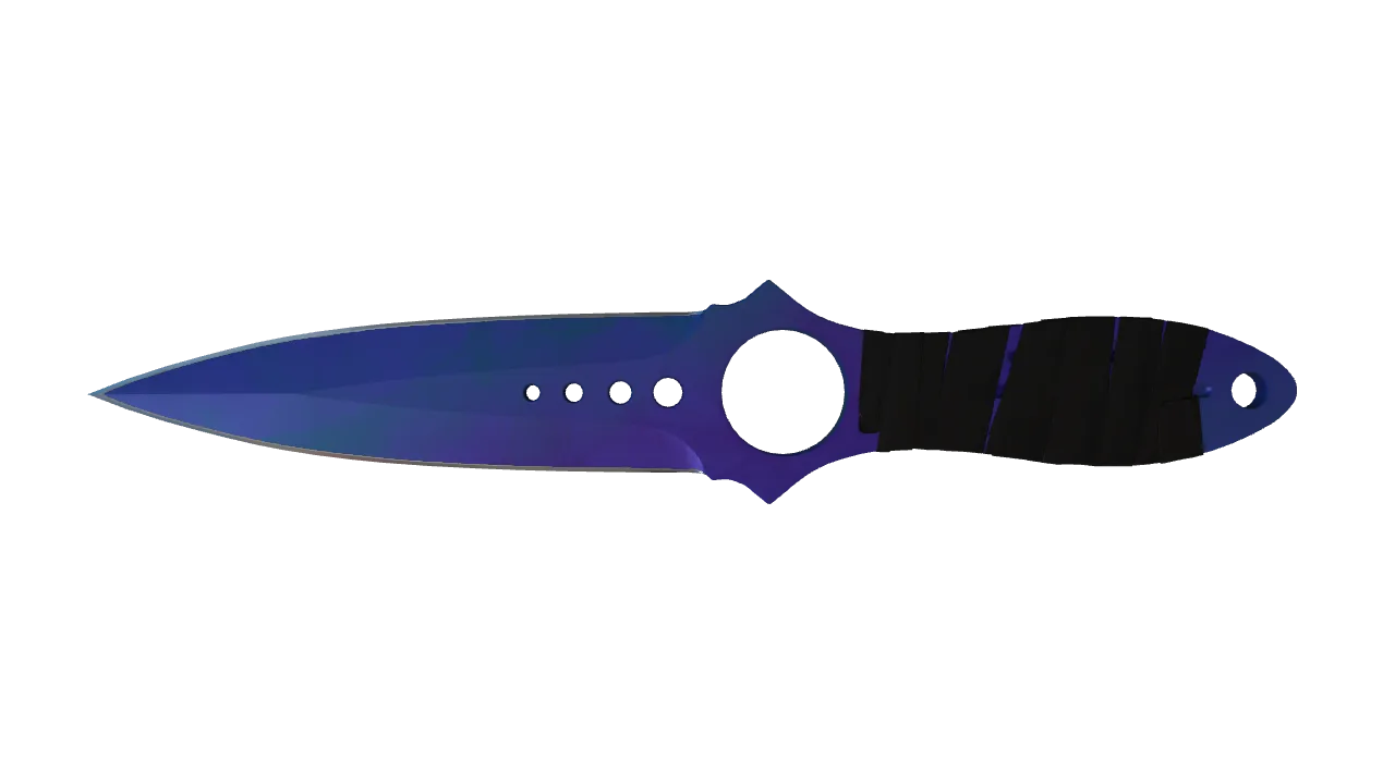 Skeleton Knife | Doppler (Sapphire) seed #278, front
