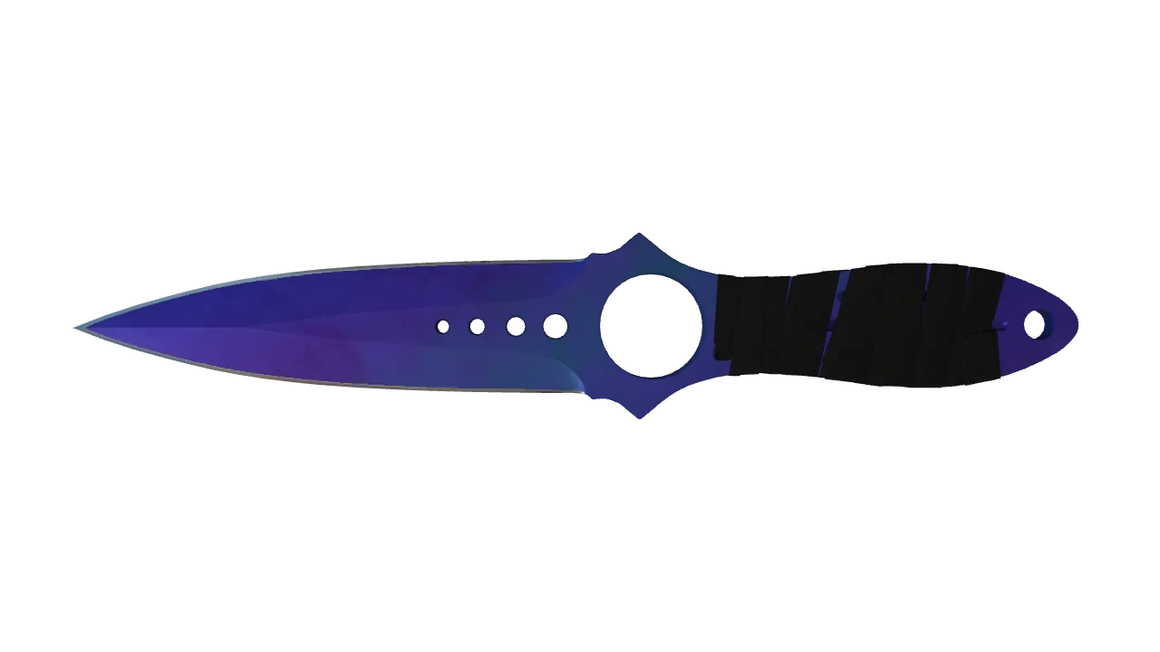 Skeleton Knife | Doppler (Sapphire) seed #279, front