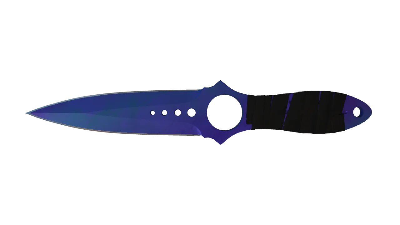 Skeleton Knife | Doppler (Sapphire) seed #306, front