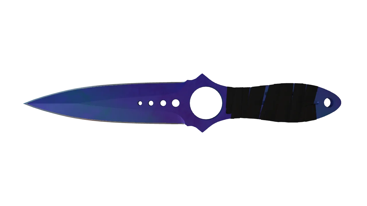 Skeleton Knife | Doppler (Sapphire) seed #346, front