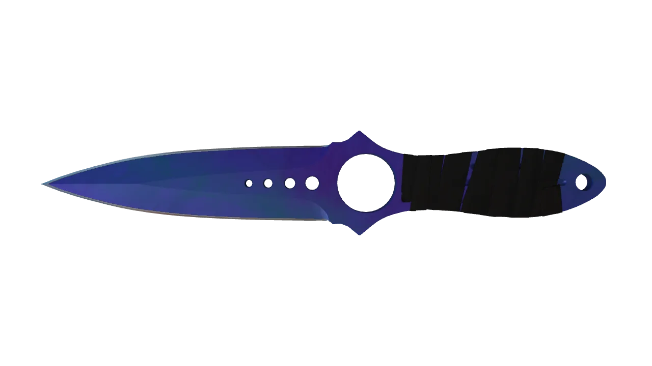Skeleton Knife | Doppler (Sapphire) seed #350, front