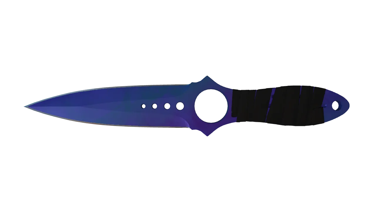 Skeleton Knife | Doppler (Sapphire) seed #375, front