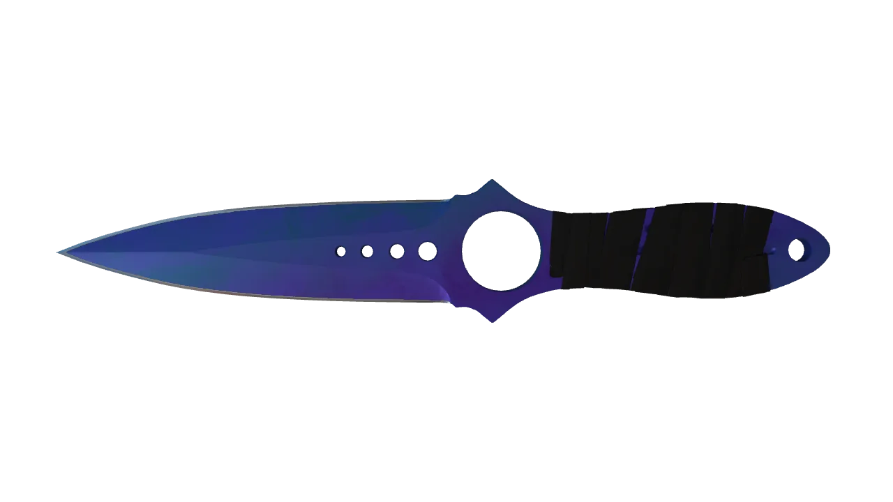 Skeleton Knife | Doppler (Sapphire) seed #396, front