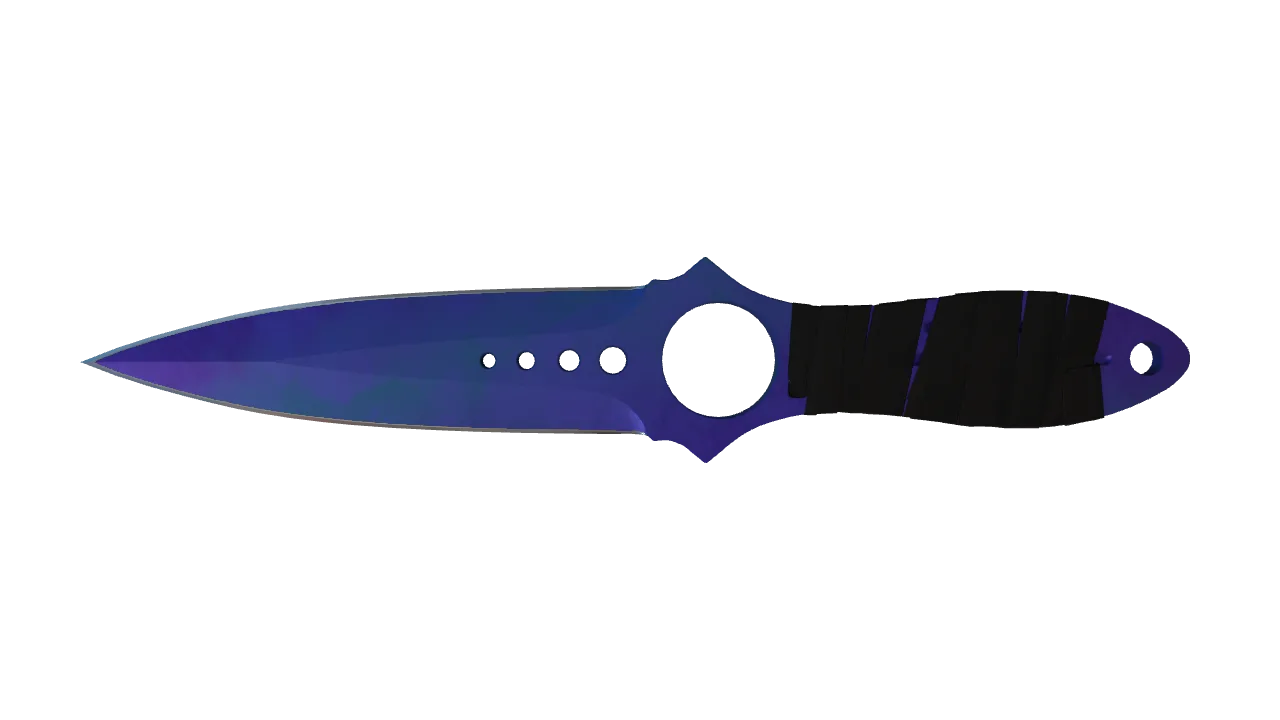 Skeleton Knife | Doppler (Sapphire) seed #398, front