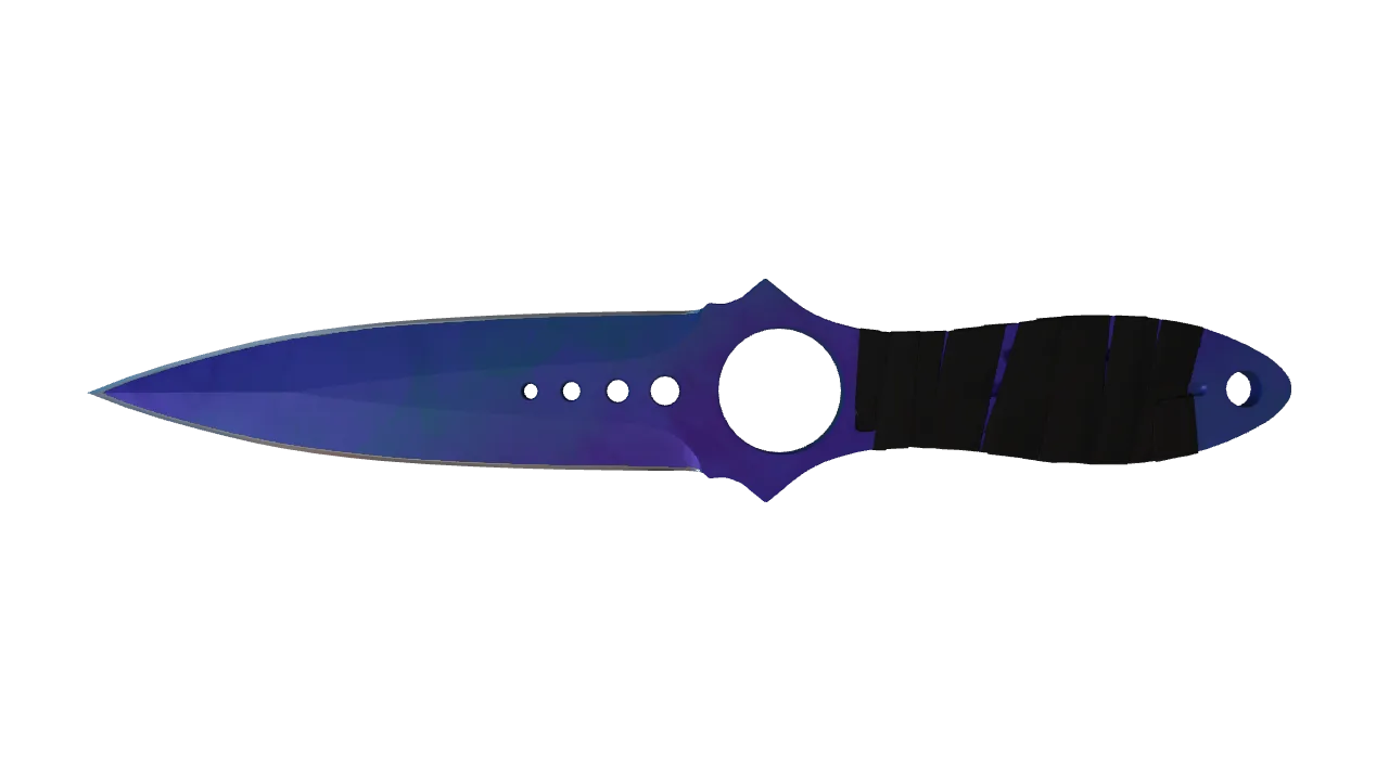 Skeleton Knife | Doppler (Sapphire) seed #401, front