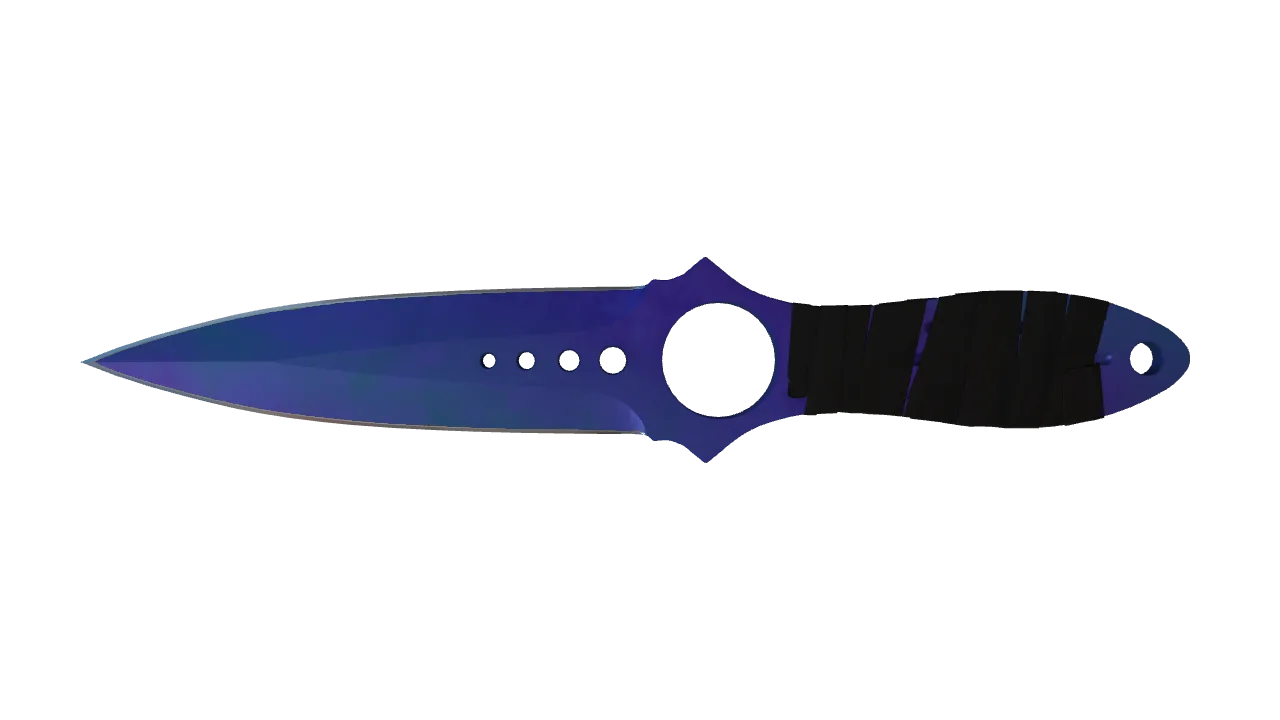 Skeleton Knife | Doppler (Sapphire) seed #405, front