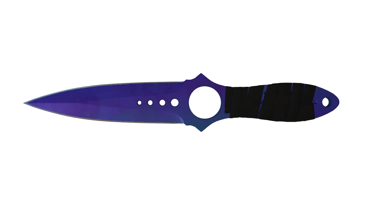 Skeleton Knife | Doppler (Sapphire) seed #407, front