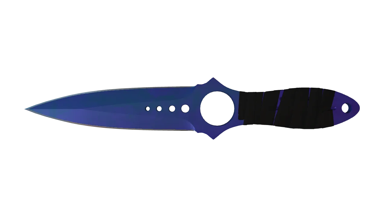 Skeleton Knife | Doppler (Sapphire) seed #417, front