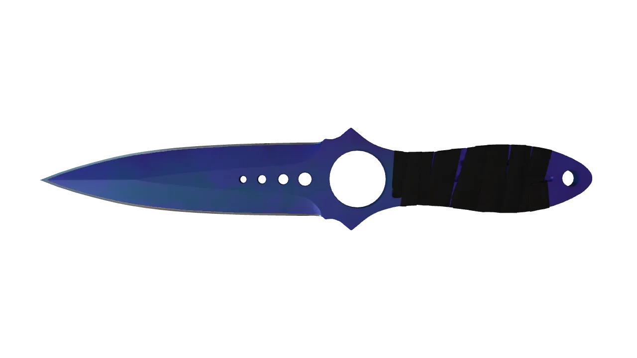 Skeleton Knife | Doppler (Sapphire) seed #456, front