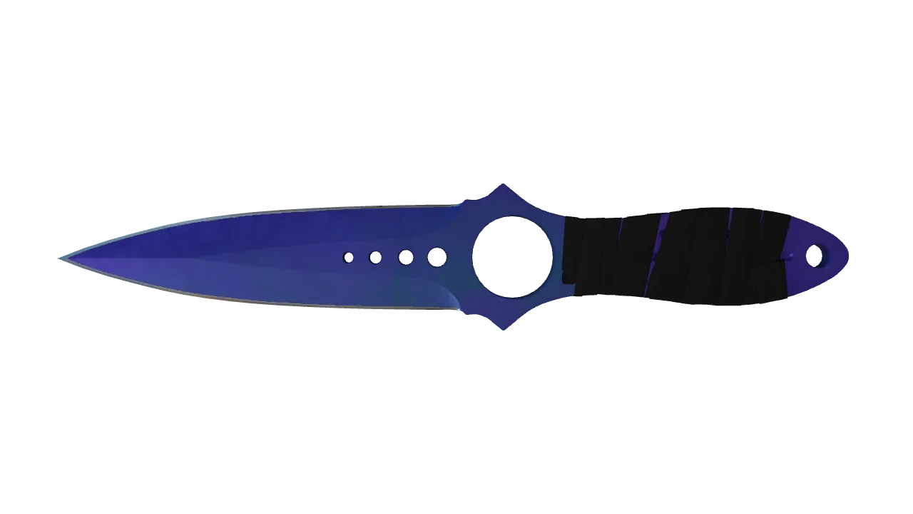 Skeleton Knife | Doppler (Sapphire) seed #494, front