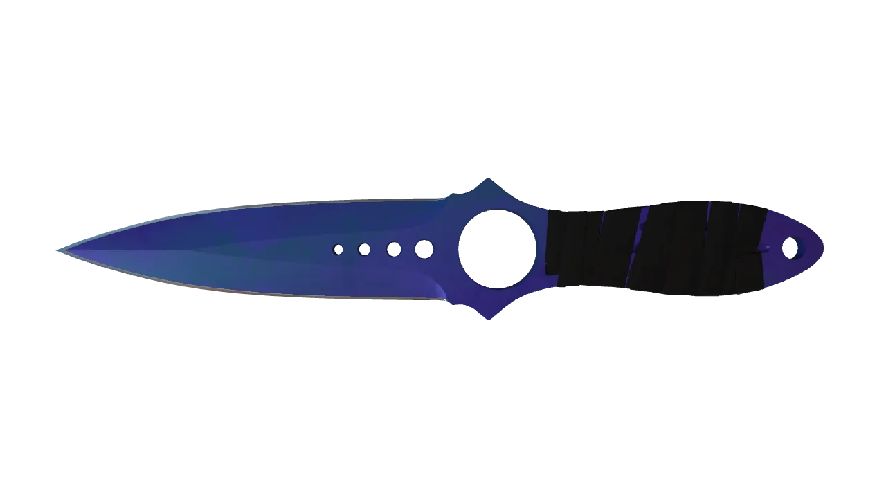 Skeleton Knife | Doppler (Sapphire) seed #497, front