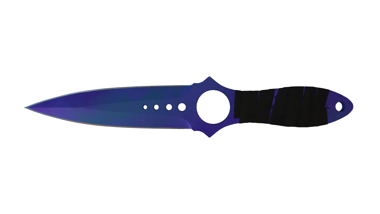 Skeleton Knife | Doppler (Sapphire) seed #502, front
