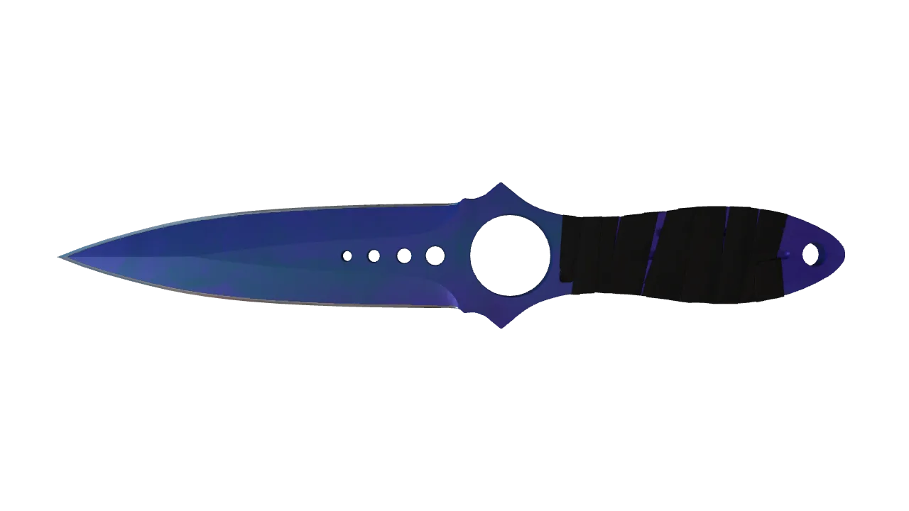 Skeleton Knife | Doppler (Sapphire) seed #601, front