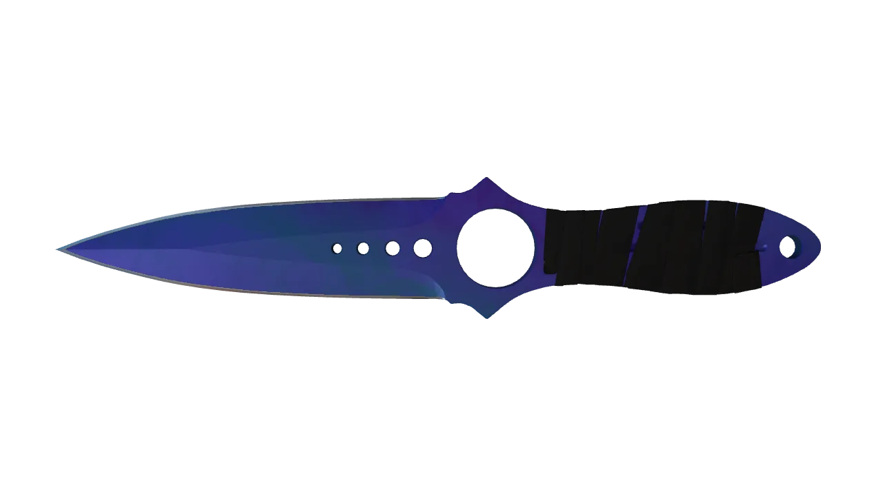 Skeleton Knife | Doppler (Sapphire) seed #615, front