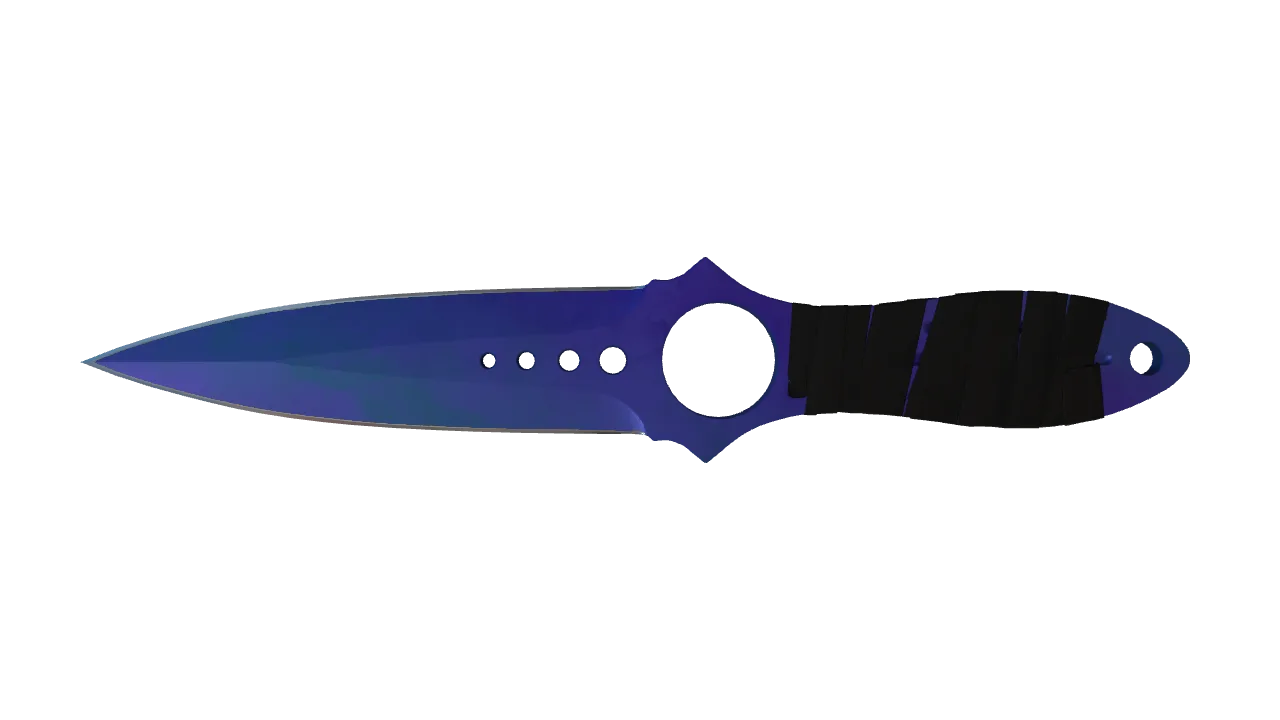 Skeleton Knife | Doppler (Sapphire) seed #621, front